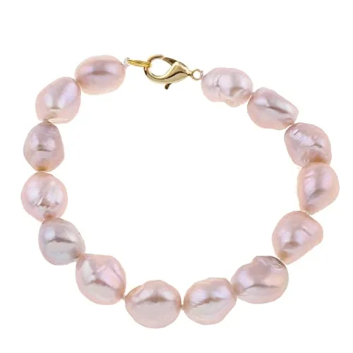 luxury leather bracelet with meaningful symbol-Women's Pearl Bracelet Classic 9-10mm Baroque Pearl