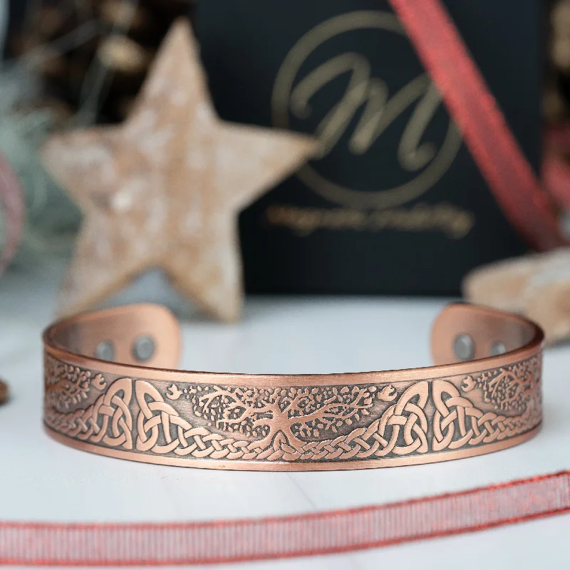 women’s custom bracelet with name and charms-Buckthorn Copper Bracelet