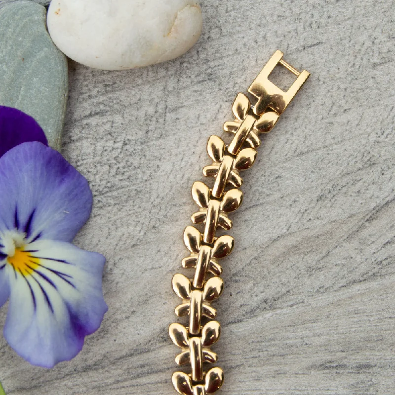 stackable charm bracelet with custom engraving-Buddleia Sun 4in1 Magnetic Bracelet