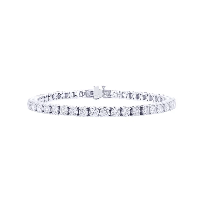 bracelet with angel wing charm for protection-Grande Classic Diamond Tennis Bracelet 10ct