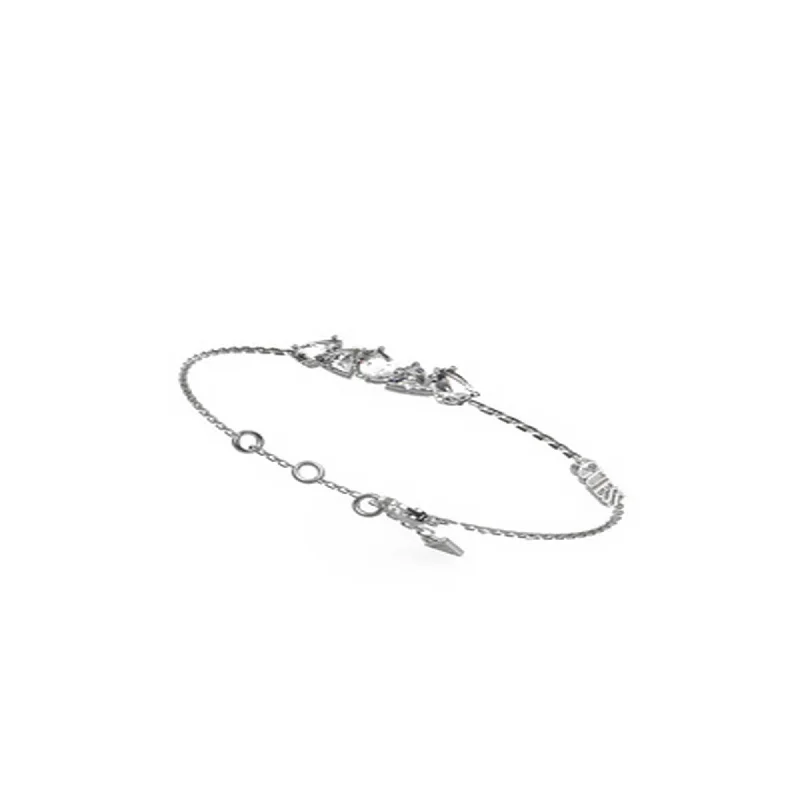 simple silver bracelet with minimalistic charm-Ladies Multi Crystals Bracelet UBB04405RHS