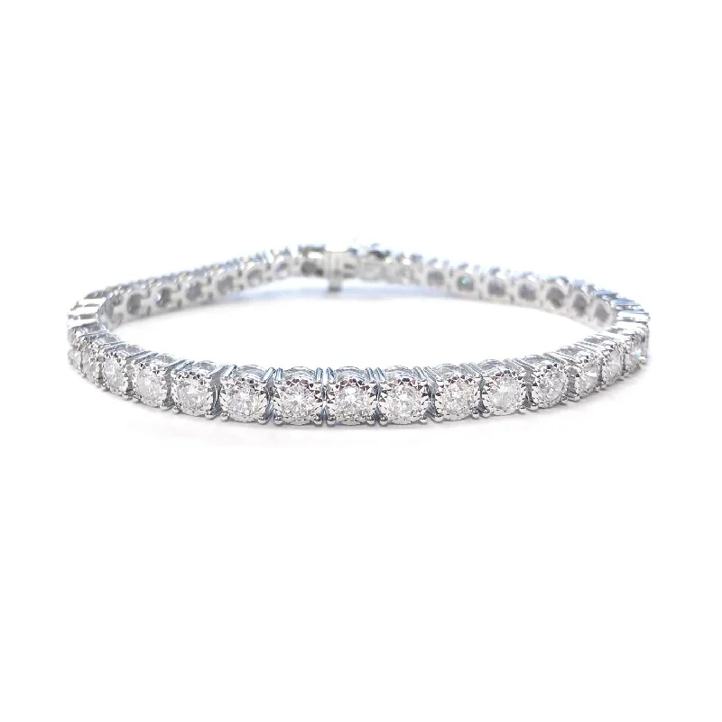 luxury gold bracelet with diamonds and gemstones-Mirage Diamond Tennis Bracelet 3ct