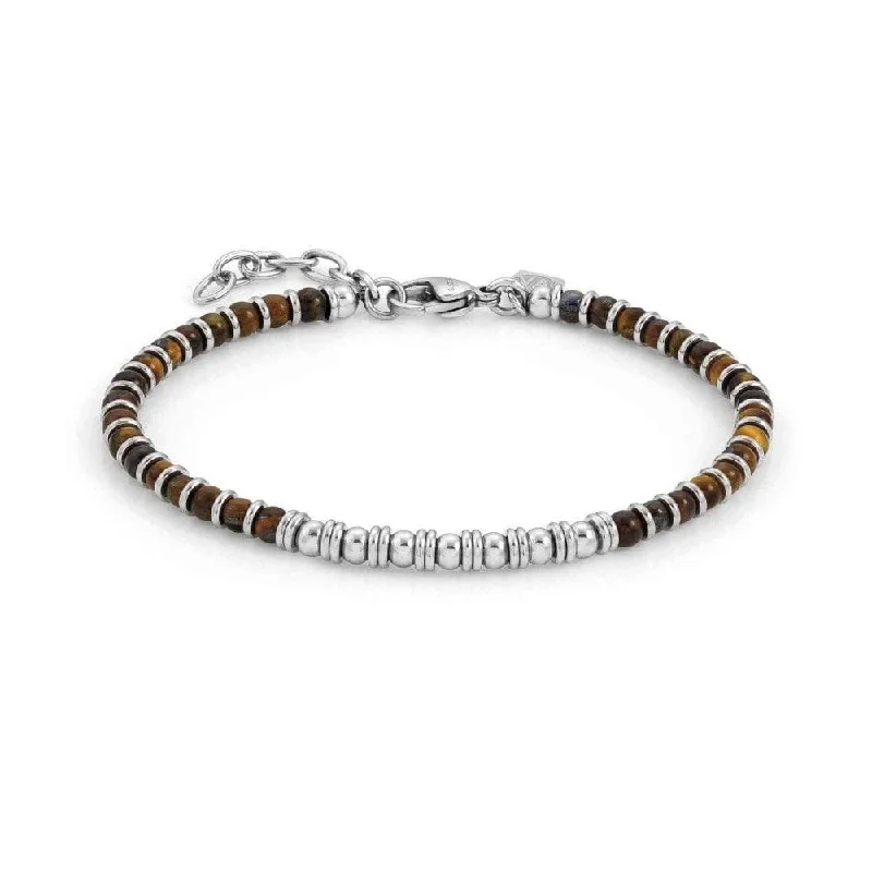 custom bracelet with gemstones for positive vibes-Nomination Instinct Tiger's Eye Bracelet