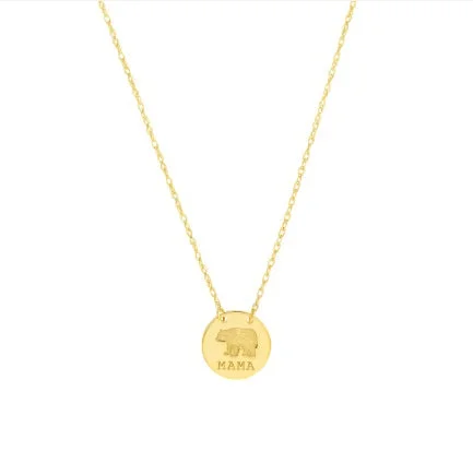 women’s personalized pendant necklace -14 Karat Pendant