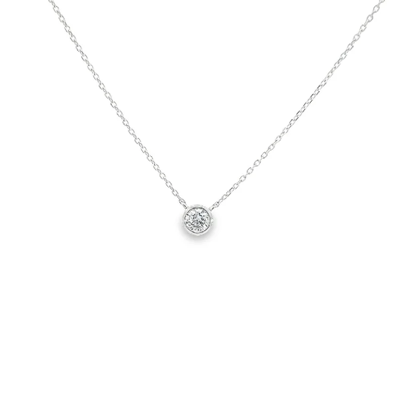 women’s pendant necklace silver -Diamond Necklace