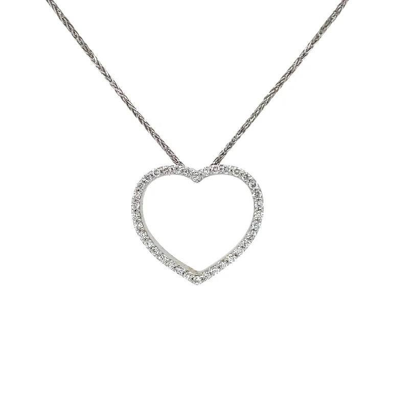 silver infinity pendant necklace -Diamond Necklace