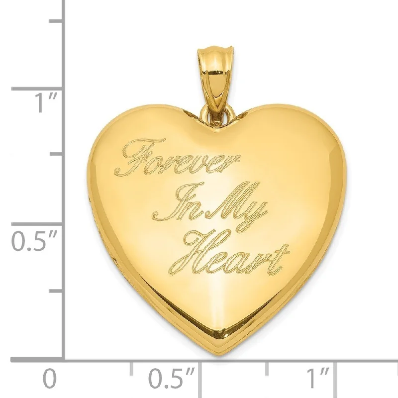 gold moon pendant necklace silver -Diamond2Deal 925 Sterling Silver Gold-tone Forever In My Heart Ash Holder Heart Locket (L- 1.16 Inch, W- 0.95 Inch)