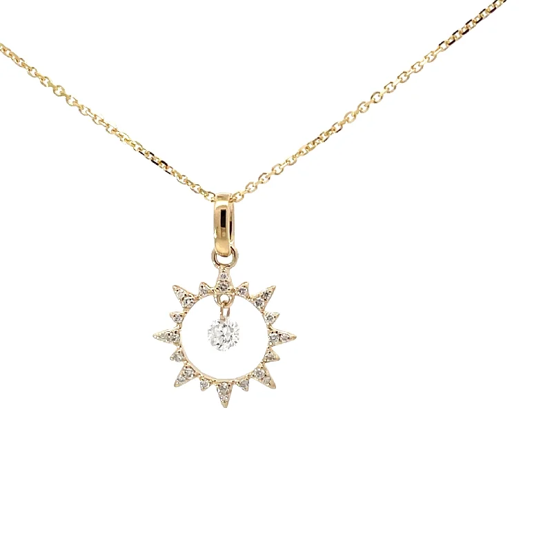 elegant bar pendant necklace gold -Diamonds Necklace