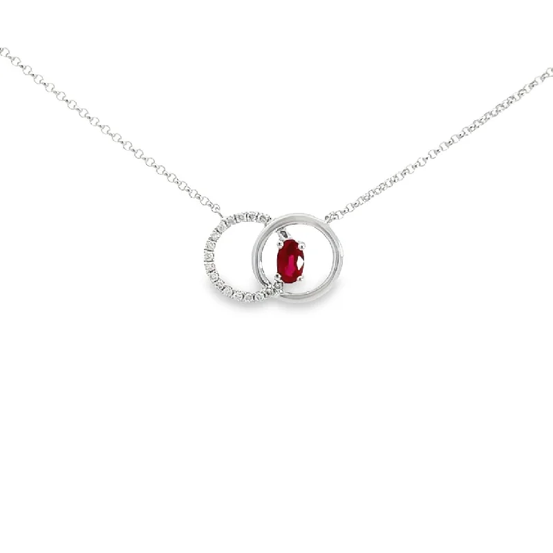 gold pendant necklace for men -Ruby Necklace