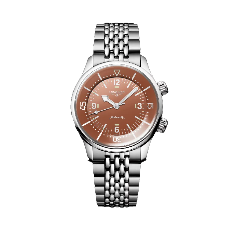 watches for women with sleek designs and adjustable metal straps -Longines Heritage 39mm Stainless Steel Automatic Watch L3.764.4.96.6