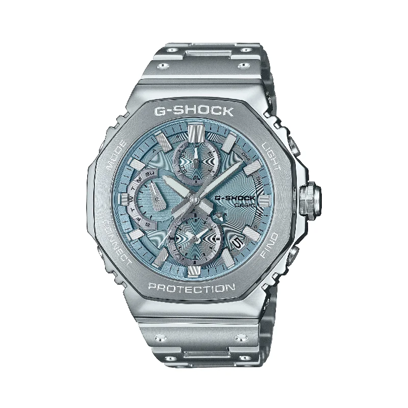 eco-friendly digital watches for men with sustainable materials -Casio G-SHOCK Stainless Steel Solar Watch GMCB2100AD-2