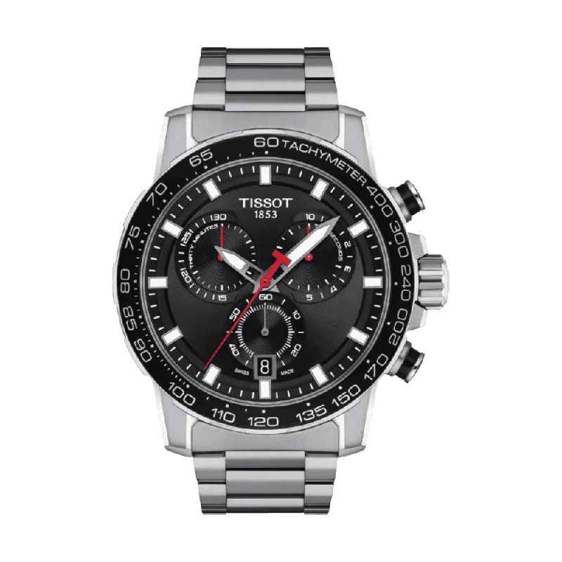 watches for women with oversized dials and sophisticated designs -Tissot T-Sport Stainless Steel Quartz Chronograph Watch