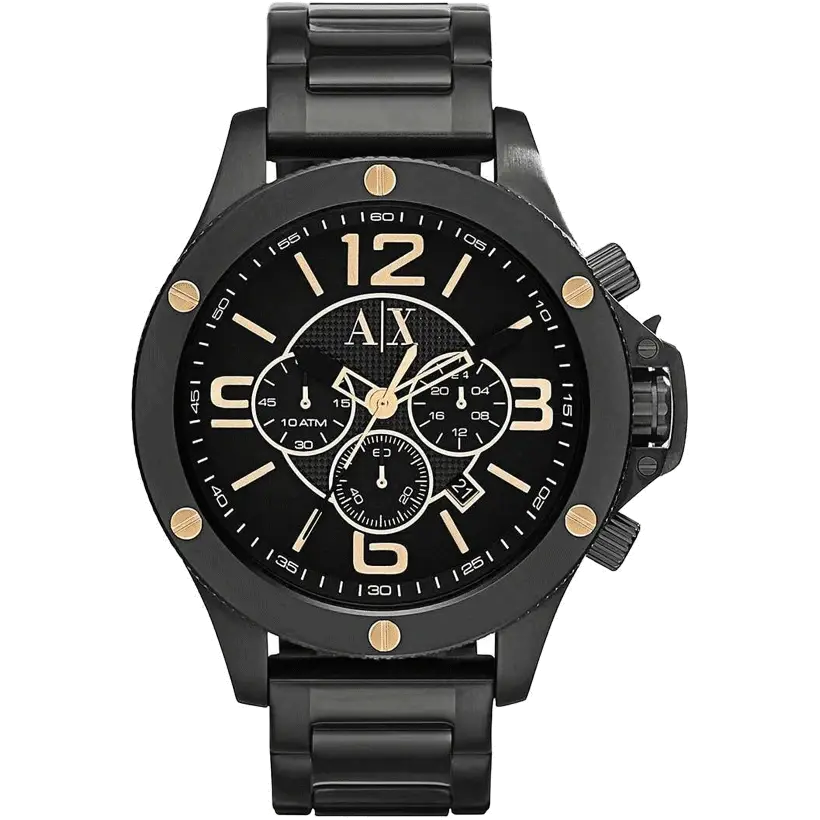 rugged men's watches with fitness tracking and high water resistance -Armani Exchange AX1513 Men Watch