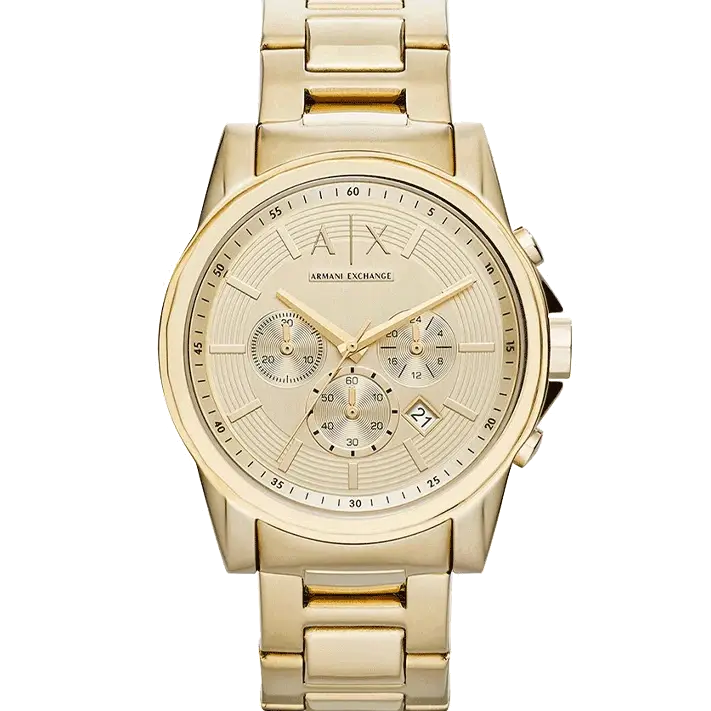 elegant men’s watches with brushed metal cases and leather straps -Armani Exchange AX2099 Men Watch