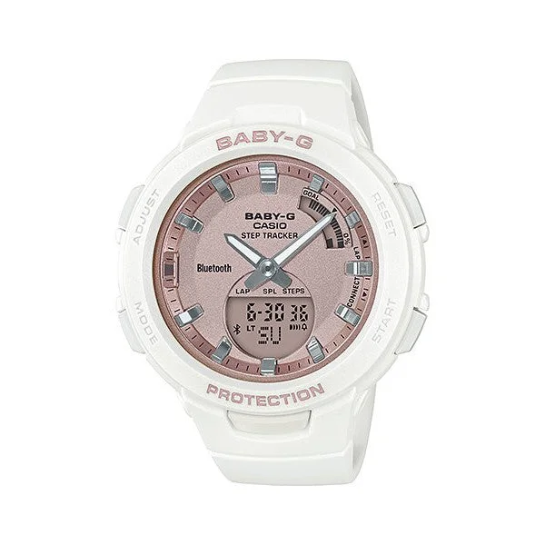 stylish watches for women with large dials and metal cases -BSAB100MF-7A