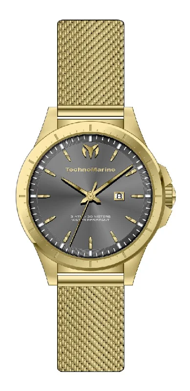 luxury watches for men with polished ceramic and metal hybrid bands -Band For Technomarine TM-822037