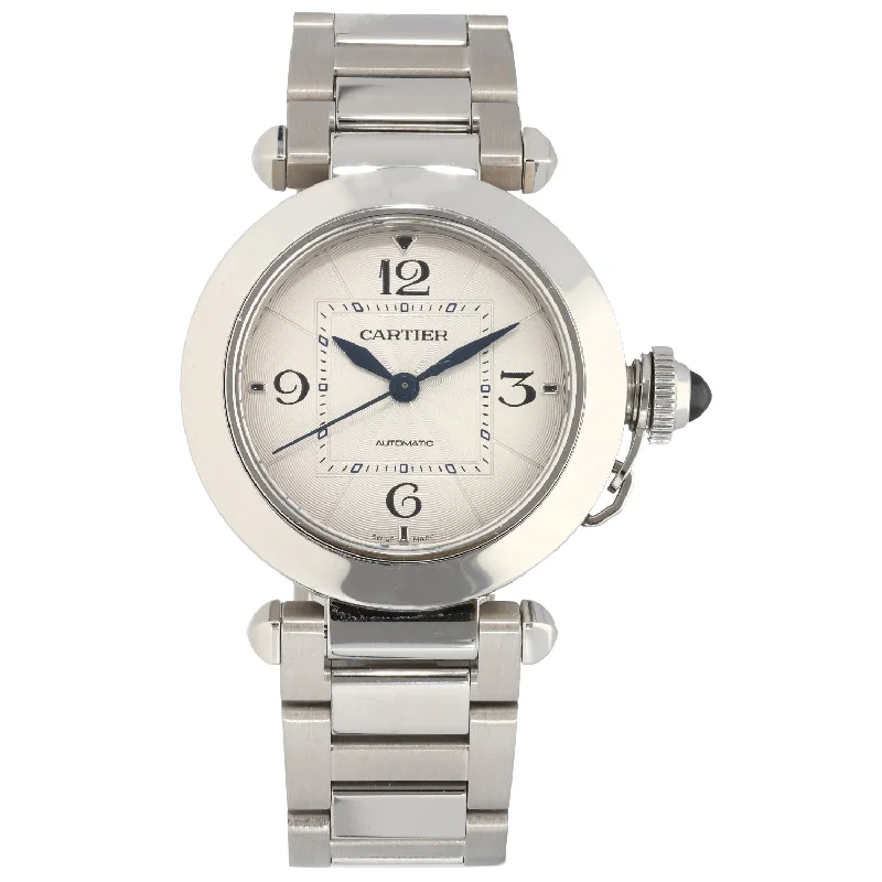 women's watches with delicate faces and modern designs -Cartier Pasha WSPA0013 35mm Stainless Steel Watch