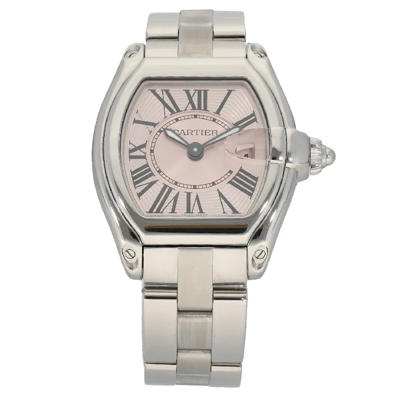 men's watches with intricate detailing and leather straps -Cartier Roadster 2675 31mm Stainless Steel Watch