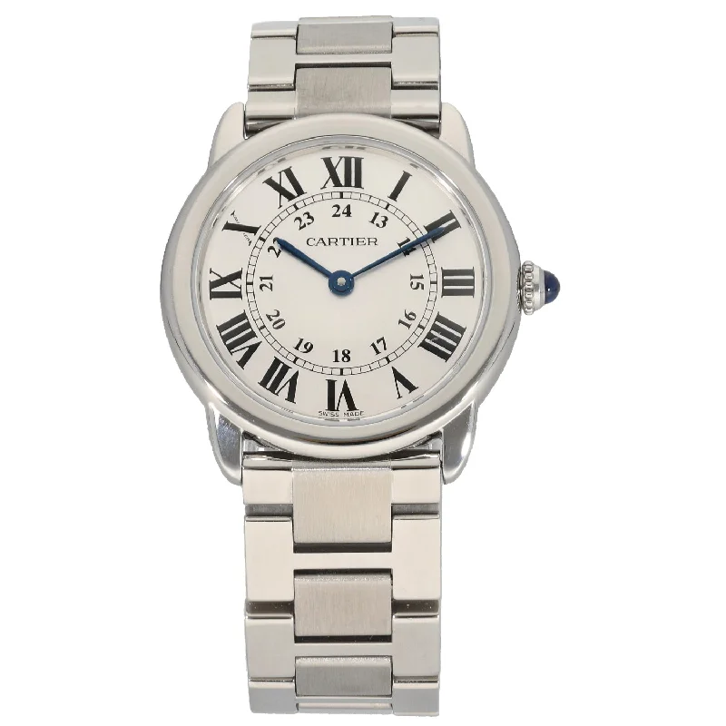 men’s watches with intricate dials and multi-functional designs -Cartier Ronde Solo W6701004 29mm Stainless Watch