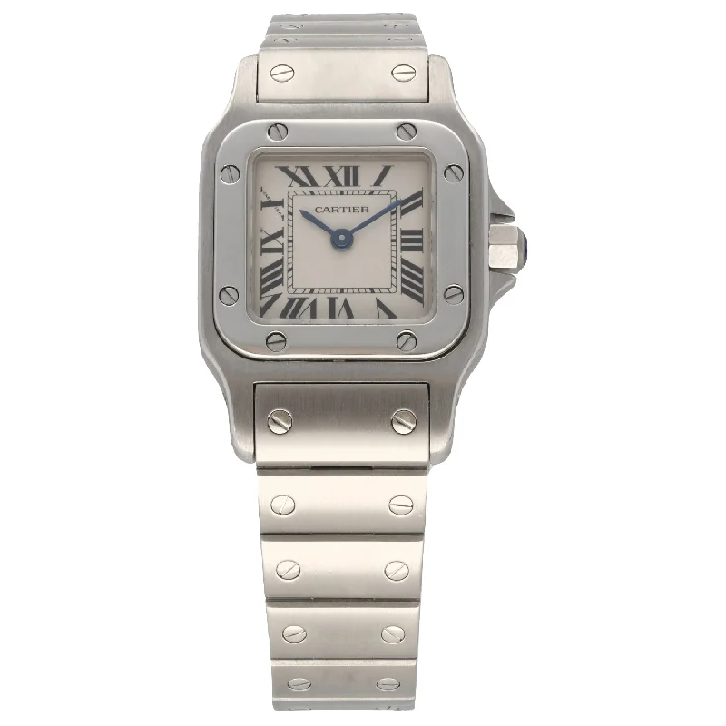 classic watches for men with elegant designs and multi-functional dials -Cartier Santos 1565 24mm Stainless Steel Watch