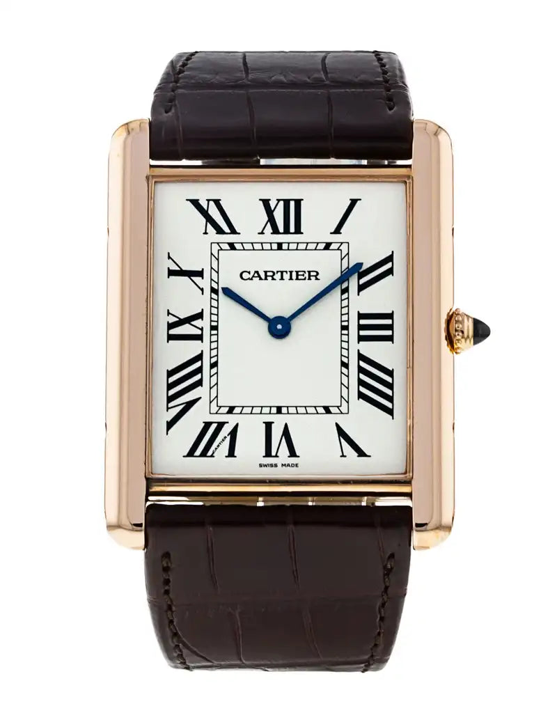 durable sport watches for men with built-in compass -Cartier Tank Louis Cartier Men's Watch