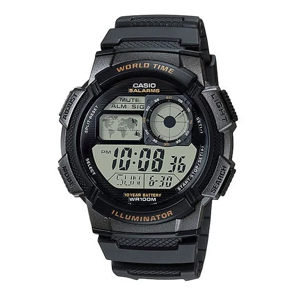 best digital watches for men with heart rate and GPS tracking -AE1000W-1A