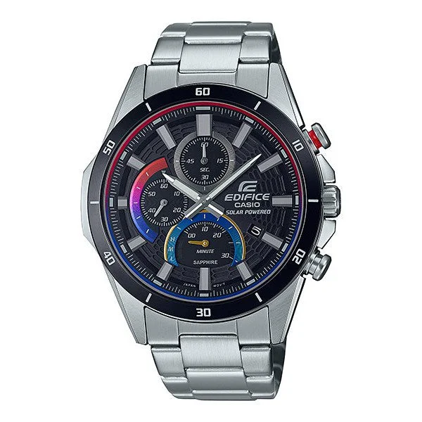 men's watches with large faces and multi-function digital features -EFSS610HG-1A