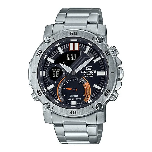 rugged watches for men with multi-functional displays and water resistance -ECB20D-1A