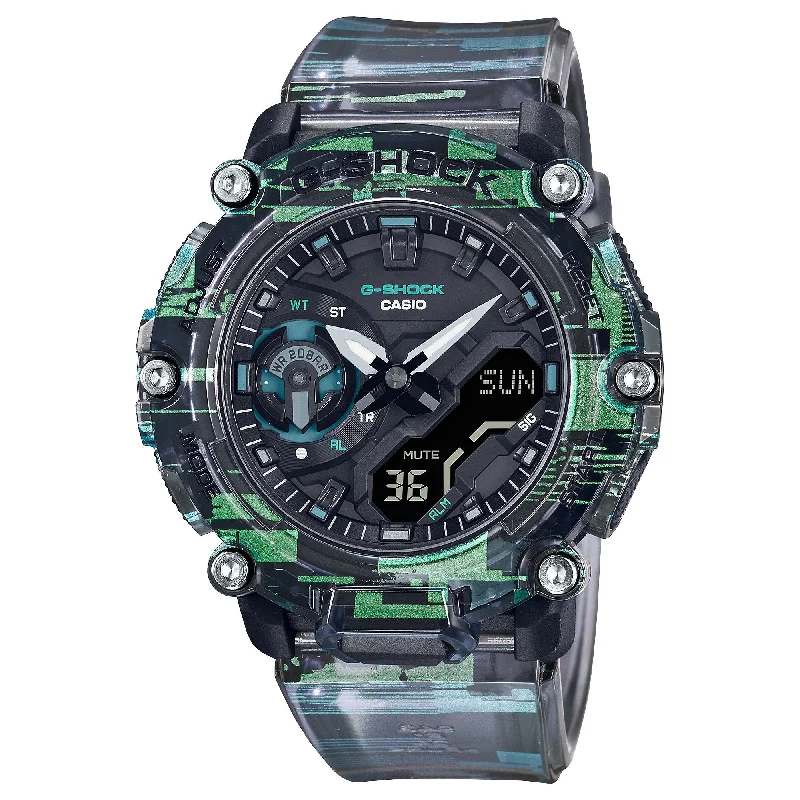 solar-powered watches for men with stainless steel and durable designs -GA2200NN-1A