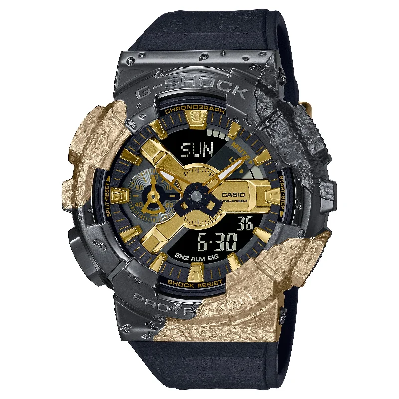 men's watches with durable metal bands and shockproof designs -GM114GEM-1A9