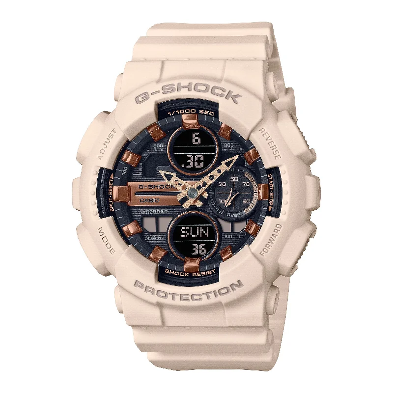 high-end men’s watches with diamond-encrusted bezels and gold accents -GMAS140M-4A