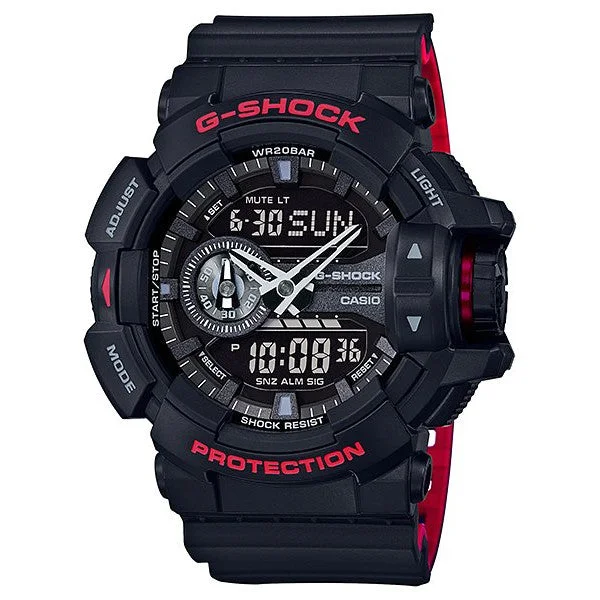 rugged watches for men with multi-functional displays and water resistance -GA400HR-1A