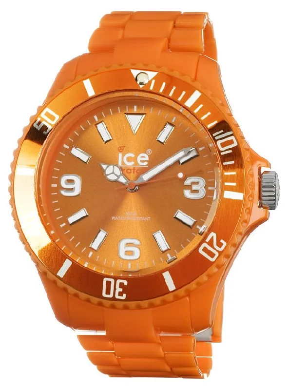 men's watches with advanced chronograph features and leather bands -Ice-Watch Classic Solid Polyamide Mens Orange Fashion Watch CS.OE.B.P.10