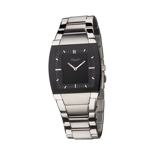 men's watches with retro-inspired designs and modern features -Kenneth Cole New York Men's Quartz Stainless Steel Case Stainless Steel Bracelet Silver,(Model:KC3740)