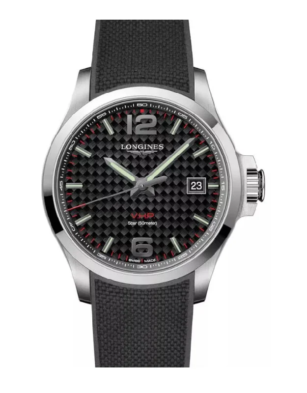 men's watches with innovative designs and durable materials -Longines Conquest V.H.P. 41Mm Pvd Men's Watch