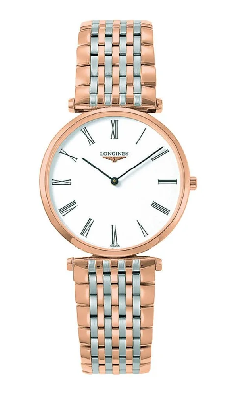 best luxury watches for men with high-end automatic movements -Longines La Grande Classique Two Tone Steel & Rose Gold PVD Mens Watch L4.709.1.91.7