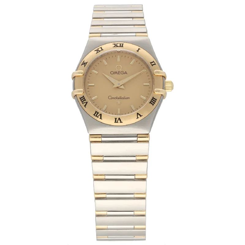 smartwatches for women with sleep tracking and step counting features -Omega Constellation 1372.10.00 25mm Bi-Colour Watch