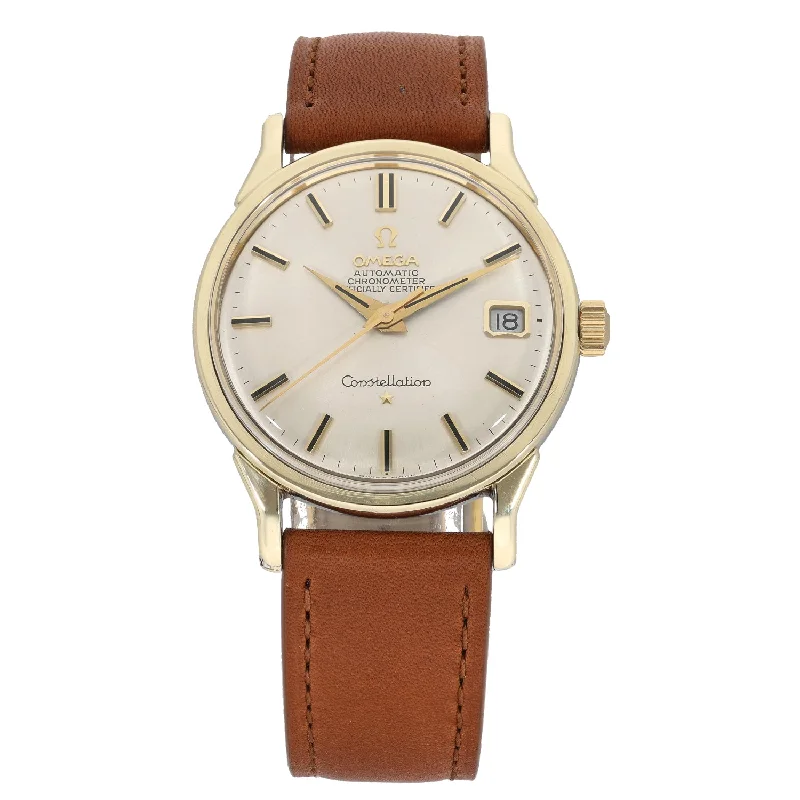 elegant women’s watches with silver cases and gemstone accents -Omega Constellation 168.0005 34mm Gold Plated Watch