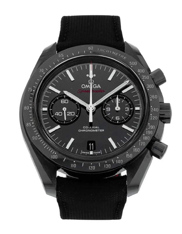 luxury digital watches for men with advanced GPS and fitness features -Omega Speedmaster Moonwatch Co-Axial Chronograph Dark Side Men's Watch