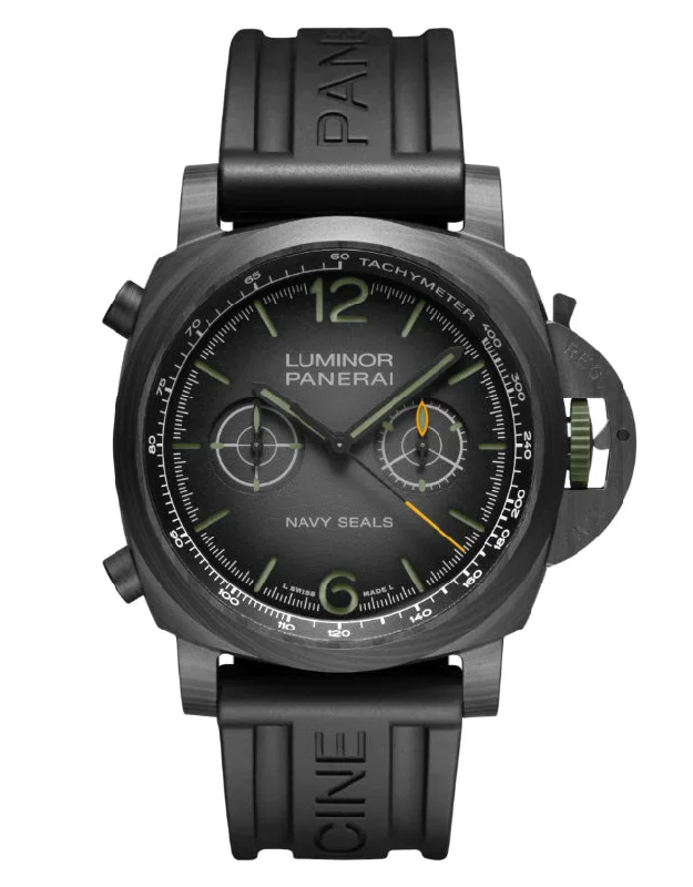 luxury men’s watches with sleek, high-polished metal cases -Panerai Luminor Chrono Navy Seals Men's Watch