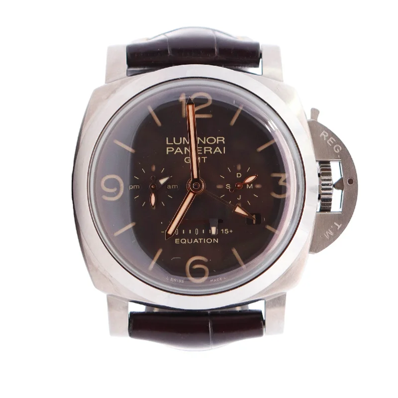 smartwatches for women with sleep tracking and step counting features -Panerai Luminor 47mm Brown Dial Ref# PAM00656