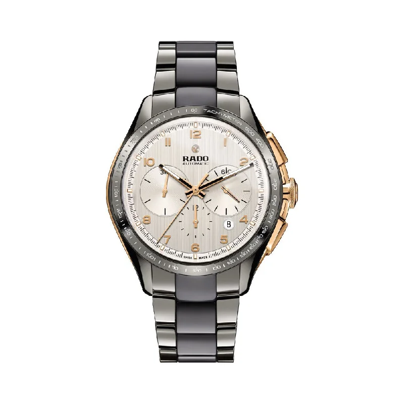 eco-friendly watches for men with recycled materials and stylish designs -Rado HyperChrome Automatic Chronograph R32108102 Men Watch