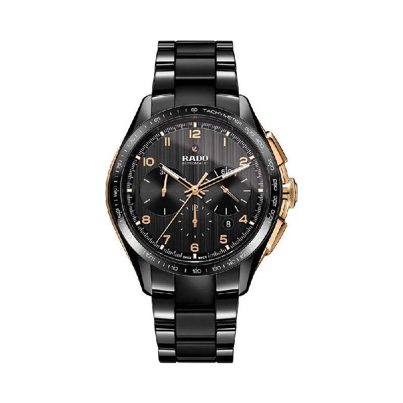 smartwatches with activity tracking and message notifications for men -Rado HyperChrome Automatic Chronograph R32111162 Men Watch