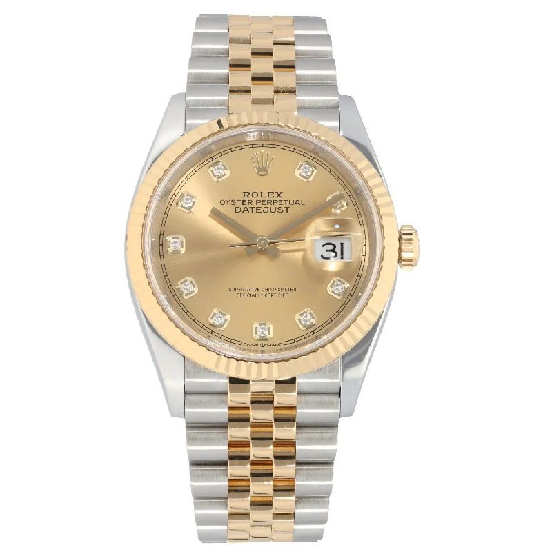 women’s watches with oversized faces and slim metal bands -Rolex Datejust 126233 36mm Bi-Colour Watch