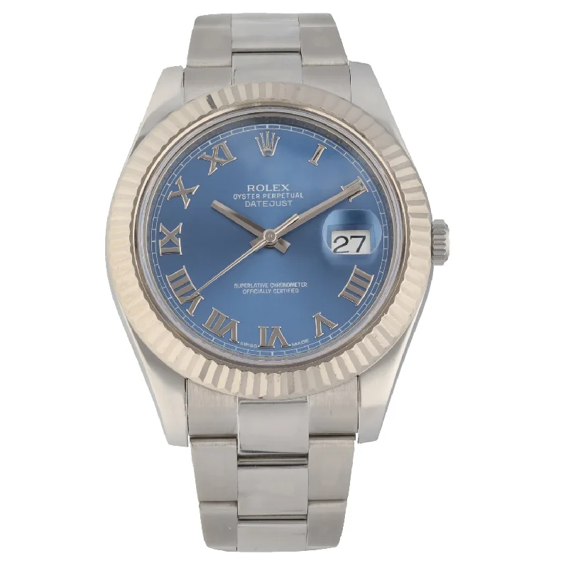 women's watches with sleek stainless steel cases and bold faces -Rolex Datejust II 116334 41mm Stainless Steel Watch