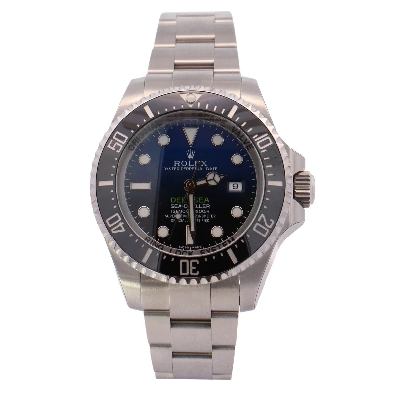 stylish women's watches with slim profile and round dials -Rolex DeepSea 44mm Blue/Black Dial Ref# 116660