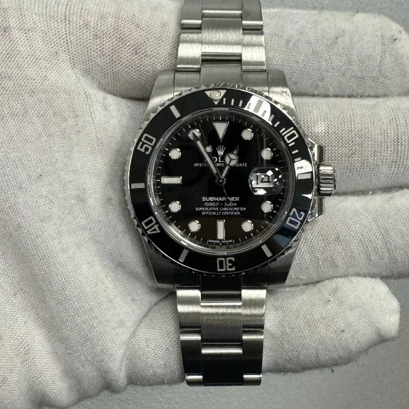 men's watches with innovative designs and durable materials -Rolex Submariner 40mm Black Dial Ref# 116610LN