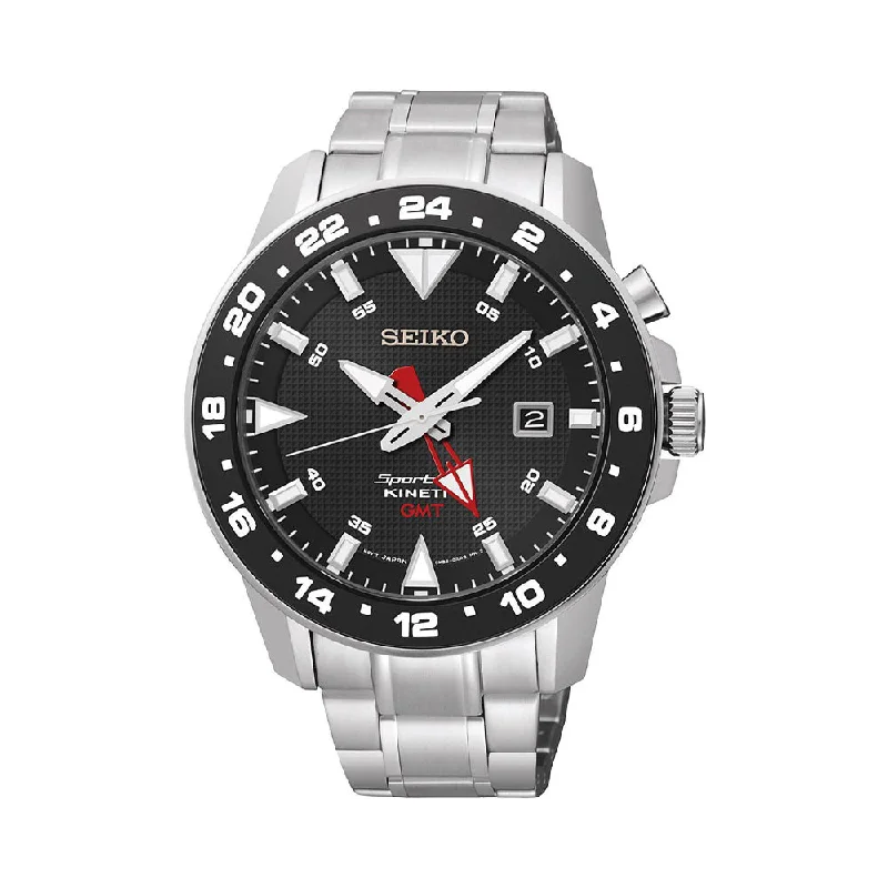 elegant watches for women with diamond-studded bezels and gold accents -Seiko Sportura SUN015P1 Watch For Men