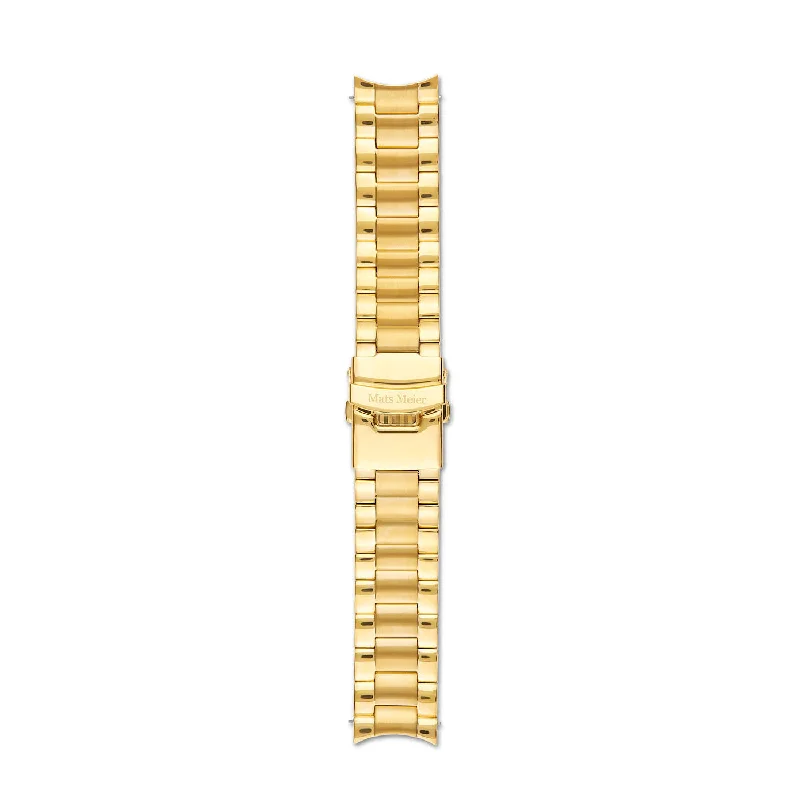 men’s watches with elegant designs and interchangeable bands -Ponte Dei Salti stainless steel strap 22mm gold colored