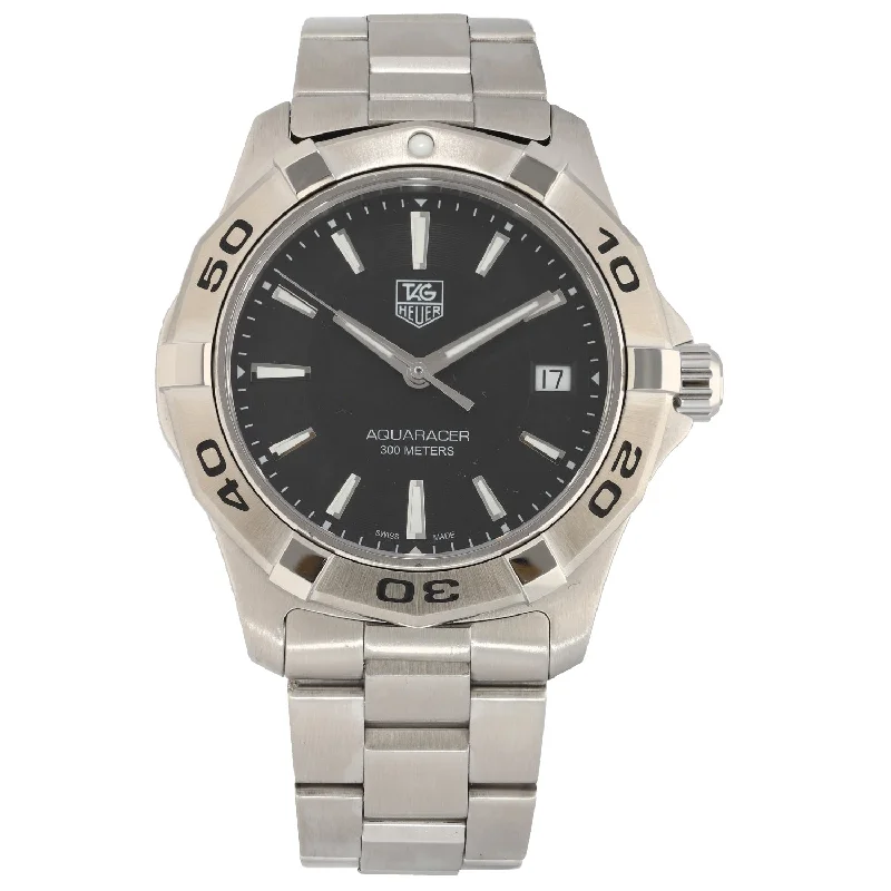 luxury watches for women with gold-plated cases and diamond accents -Tag Heuer Aquaracer WAP1110 39mm Stainless Steel Watch